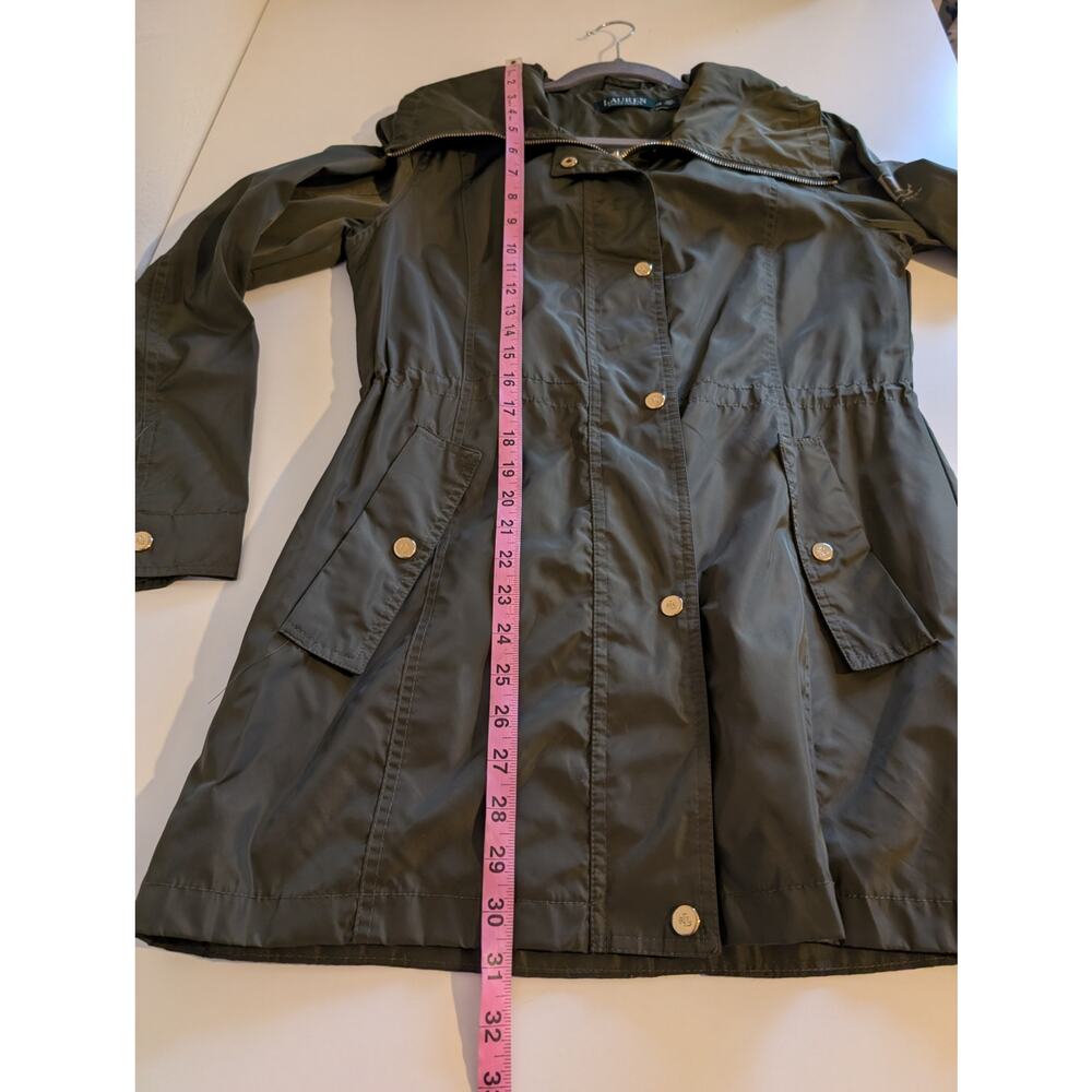 Lauren Ralph Lauren Parka Jacket Coat Lightweight Packable Hooded Green Size XS - Picture 11 of 11